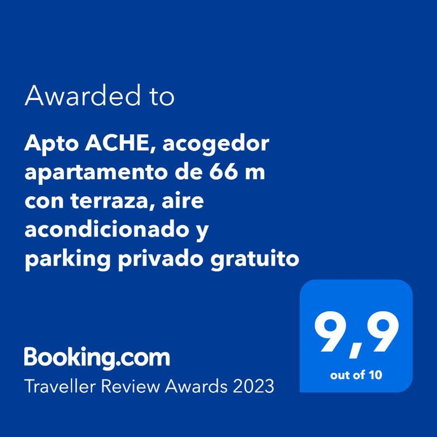 Apto Ache, Acogedor Apartamento De 66 M Con Terraza, Aire Acondicionado Y Parking Privado Gratuito Los Abrigos Luaran gambar